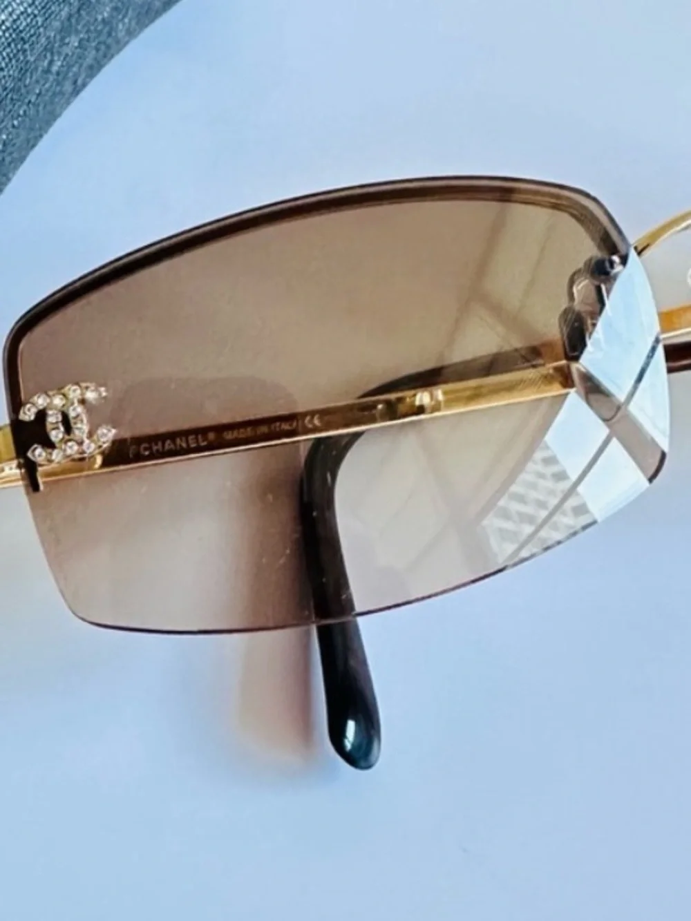 💫 CHANEL vintage sunglasses Swarovski CC’s crystal